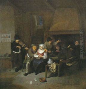 Scene D'interieur by Cornelis Pietersz Bega