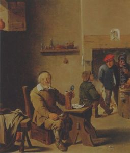 Tavern Interior At Dinnertime by Cornelis Pietersz Bega