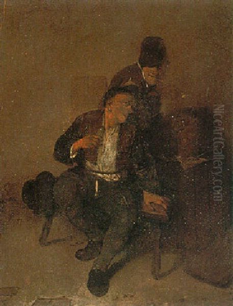 Peasants Drinking In A Tavern - view 1