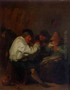 Boors Merrymaking In An Inn by Cornelis Pietersz Bega