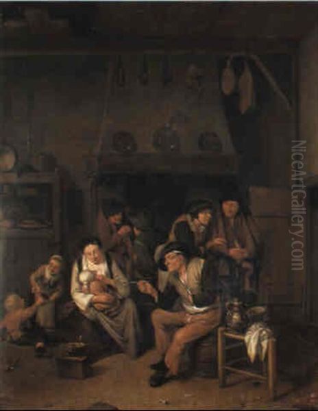 A Peasant Family In A Parlour - view 1