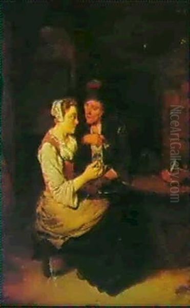 A Peasant Interior With A Man And Woman At A Table - view 1