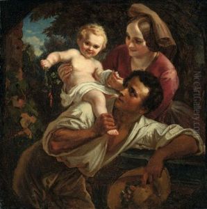 Die Winzerfamilie by Karl Joseph Begas