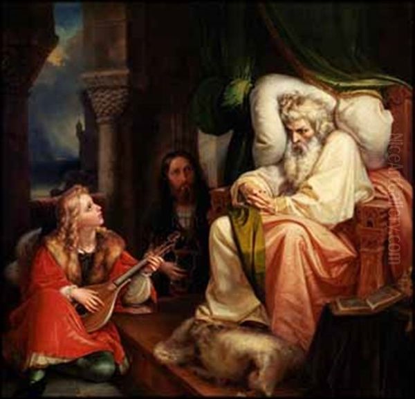 Ein Alter Konig Lauscht Dem Saitenspiel Eines Pagen (the Old King Listening To His Page Playing A Lyre) - view 1