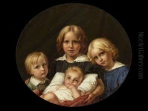 Die Vier Kinder Des Kunstlers: Oscar, Alfred, Reinhold Und Hellmuth by Karl Joseph Begas