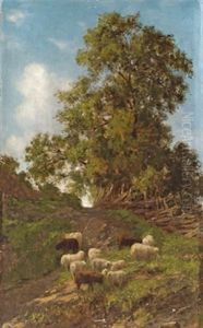 Schafherde by Luise Begas-Parmentier