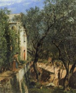 Im Obstgarten Vor Dem Haus by Luise Begas-Parmentier