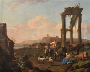 An Extensive Landscape With The Rest On The Flight Into Egypt