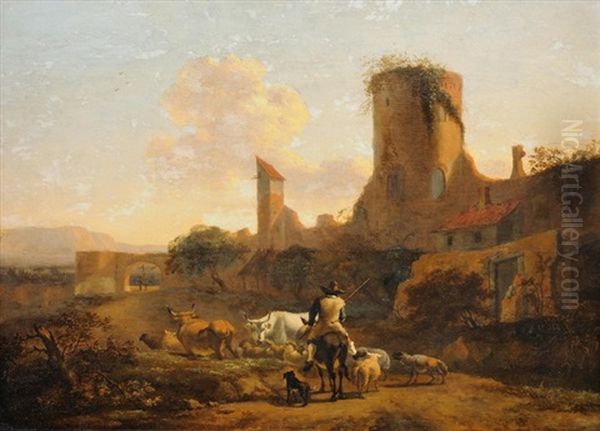 Viehbauer Auf Dem Weg Zum Markt - view 1