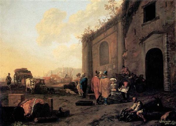 A Levantine Port Scene - view 1