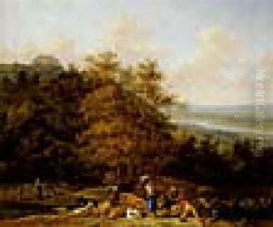Sudliche Landschaft Mit Hirten Und Herde by Abraham Jansz. Begeyn
