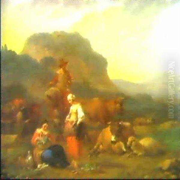Arkadische Landschaft Mit Hirten - view 1