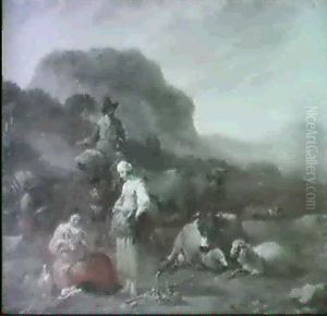 Arkadische Landschaft by Abraham Jansz. Begeyn