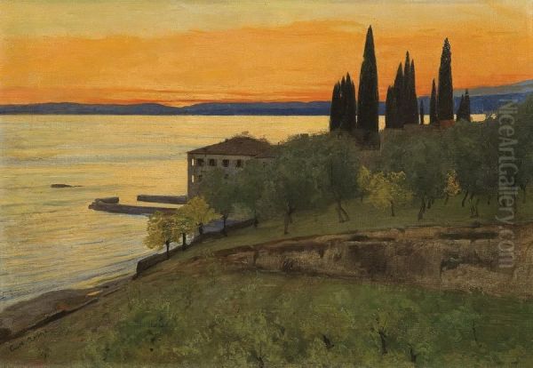 Autumn Evening At Lago Di Garda (san Vigilio) - view 1