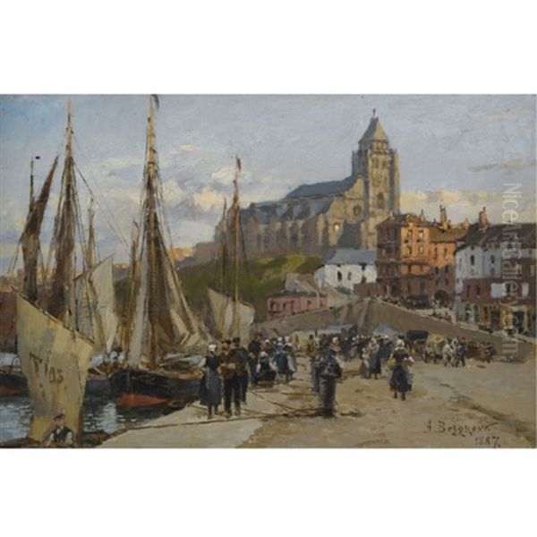 View Of Treport Harbor, Normandy - view 1