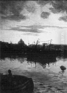 St. Petersburg Sett Fran Floden by Aleksandr Karlovich Beggrov