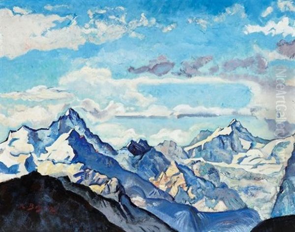 Weishorn, Rothorn, Obergabelhorn - view 1