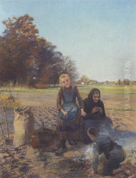Rast Bei Der Kartoffelernte - view 1