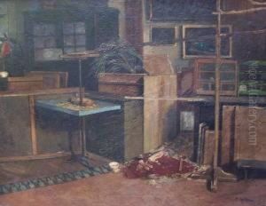 Im Atelier by Curt Agthe