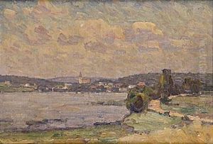 Vy Over Stad by Vilhelm Emanuel Behm