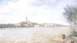 Vy Over Strangnas by Vilhelm Emanuel Behm
