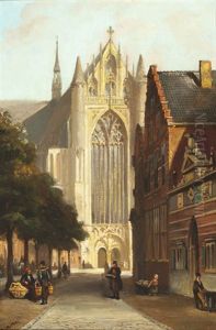 The Hooglandse Church And The Burgerweeshuis In Leiden