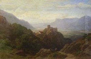 Das Etschtal Bei Meran by August Behrendsen