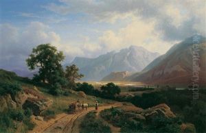 Im Sudtiroler Etschtal by August Behrendsen