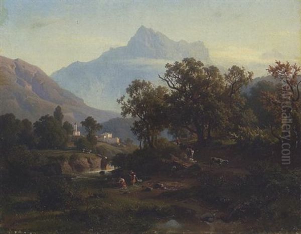 Gegend In Sud-tyrol - Morgenlandschaft - view 1