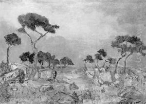 Landschaft Mit Fohren