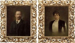 Damen- Und Herrenportrait by Ferdinand Behrens