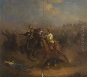 Radetzkys Truppen Und Reiter Des Konigreiches Sardinien-piemont In Der Schlacht Bei Novara Am 23.3.1849 Radetzkys Truppen Und Reiter Des Konigreiches Sardinien-piemont In Der Schlacht Bei Novara Am 23.3.1849