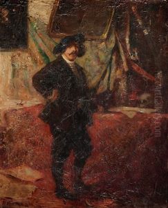 Malarz Przy Sztalugach by Adolf Behrmann