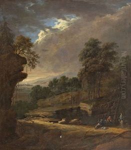 Landschaft Mit Falkenjagern