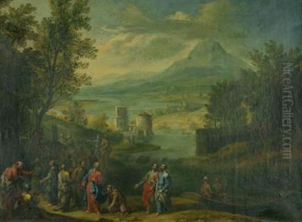 Ideallandschaft Mit Christus Und Seinen Jungern - view 1