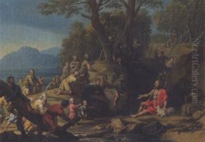 Die Predigt Johannis Des Taufers Uber Den Heiland, Der, Dem Volke Noch Unbekannt, Anwesend Ist