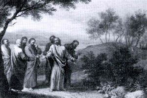 Christ Preaching To His Disciples In A Landscape by Joachim-Franz Beich