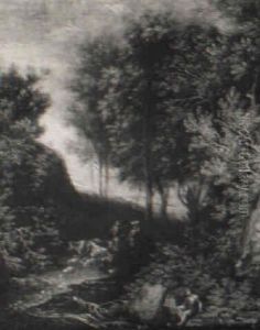Waldlandschaft Mit Hirten by Joachim-Franz Beich