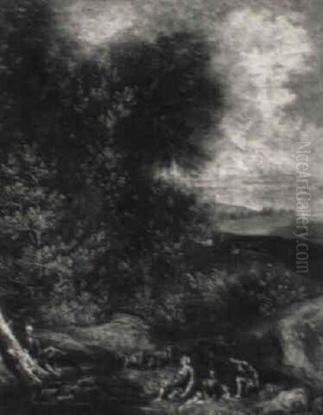 Waldlandschaft Mit Hirten - view 1