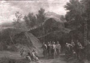 Le Christ Guerissant Les Malades Dans Un Paysage