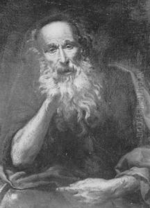 Archimedes Pointing At A Terrestrial Globe by Giovanni Battista Beinaschi