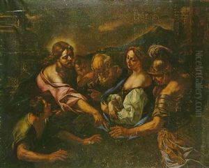 Christ And The Adultress by Giovanni Battista Beinaschi