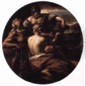 Lot And His Daughters by Giovanni Battista Beinaschi