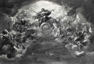 L'assunta E Angeli by Giovanni Battista Beinaschi