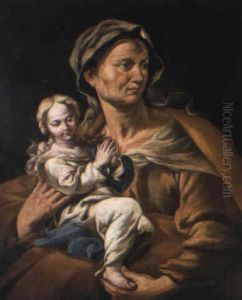 Sainte Anne Et La Vierge by Giovanni Battista Beinaschi