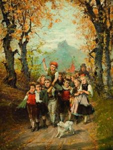 Kinderprozession by Fritz Beinke