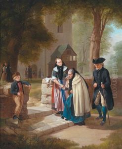Der Kirchgang by Fritz Beinke