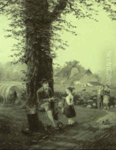 Ein Kesselflicker Am Rande Des Dorfes - view 1
