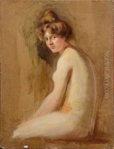 Jeune Fille Nue Assise (esquisse) - view 1