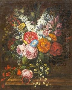 Floral Still Life by Daniel van Beke